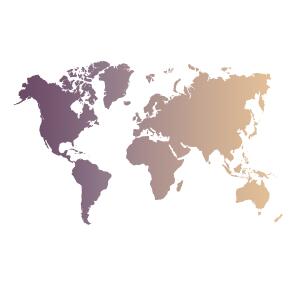 PURPLE SLATE WORLD MAP